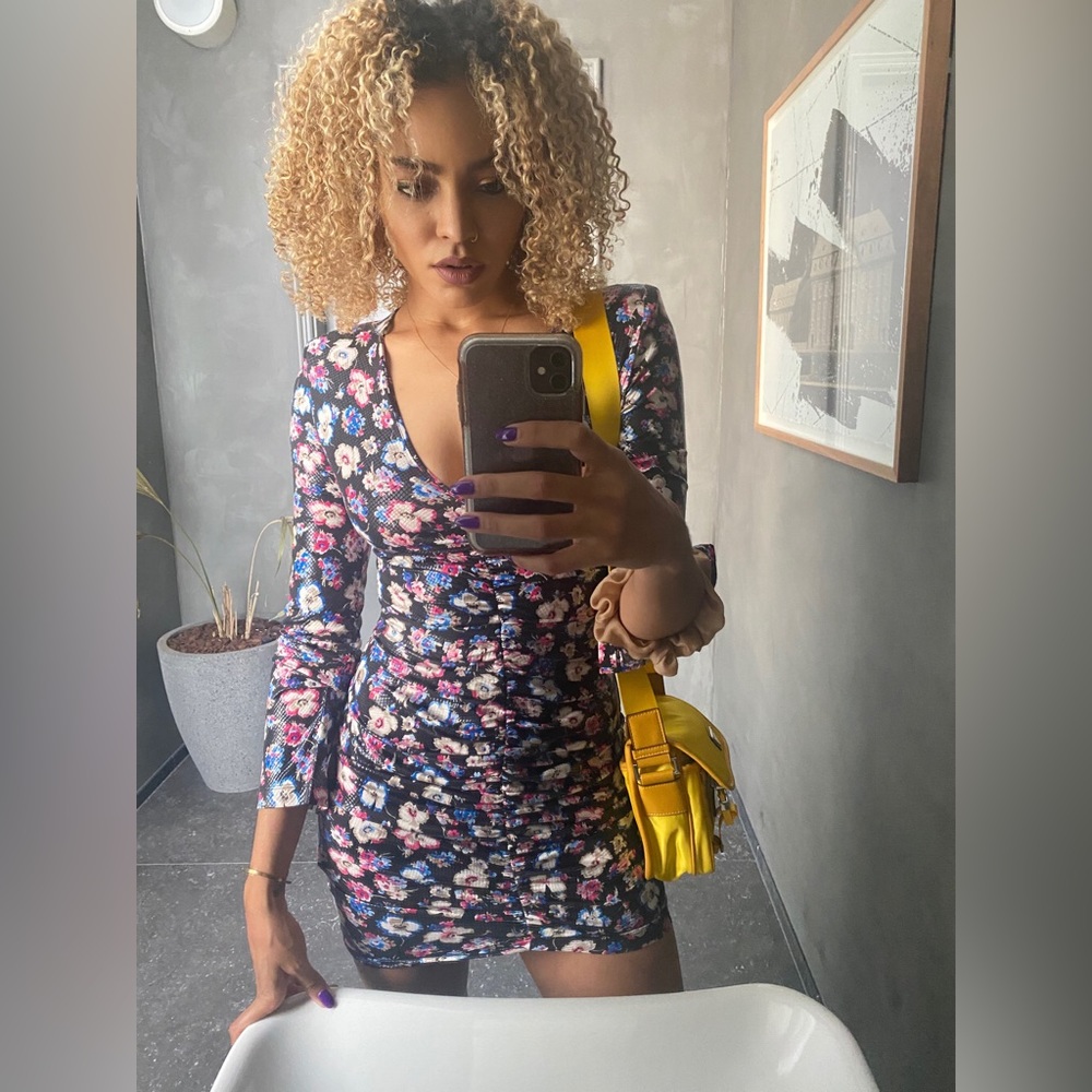 Sierra Short Floral Bodycon Dress
